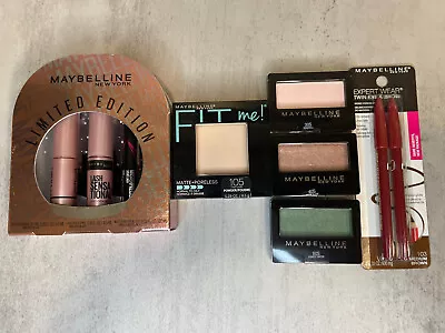 Maybelline Makeup Lot Of 6 - Mascara Set Eye Shadow Eye Brow Pencils Powder • $13.79