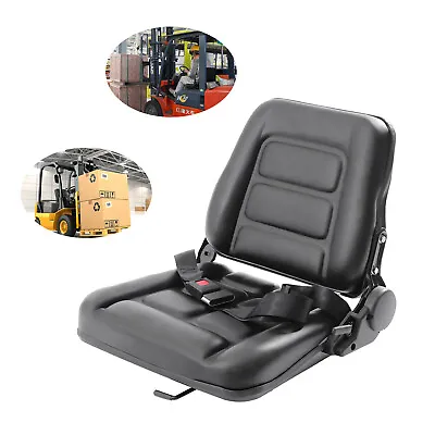 Forklift Seat Fit Cark Cat Hyster Yale Toyota Mitsubishi Black Universal Parts • $142