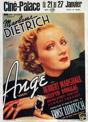 Angel Marlene Dietrich Vintage Movie Poster #3 • $6.50