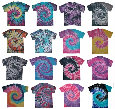 £12.99 • Buy Kids New TIE DYE T-SHIRT Hand Dyed Tiedye Unisex Festival Tee Tshirt Children's