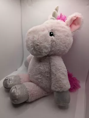 Wilko Large Pink Unicorn Sparkly Soft Plush Cuddly Stuffed Toy 14  • £3.95