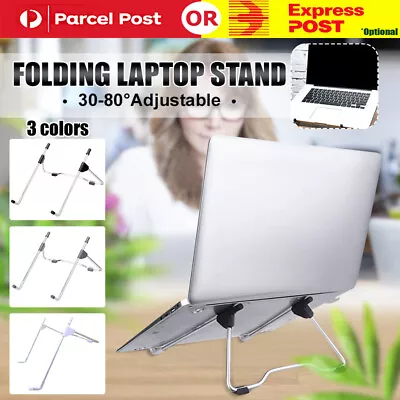 Ergonomic Portable Adjustable Laptop Stand Foldable Desktop Tripod Tray Holder • $10.60