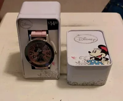 Disney Accutime Minnie Mouse Analog Women's Wrist Watch Works Well New Battery • $19.99