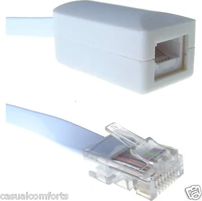 3m Rj45 To Bt 6 Wire 6p6c Telephone Socket Adaptor Converter For Pabx Phone Line • £4.99