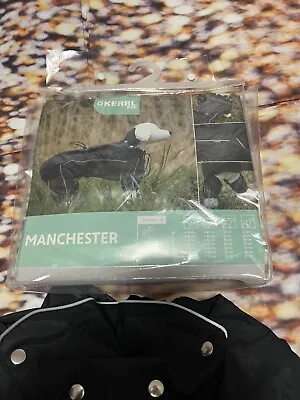 Kerbl Manchester Dog Raincoat Waterproof Reflective Black XXL • £11.95