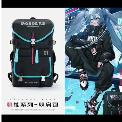 Vocalo VOCALOID Hatsune Miku  Backpack Large Storage Unisex • $215.01