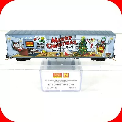 N Scale **MERRY CHRISTMAS 2016** 60' Holiday Box Car ----- Micro Trains 10200120 • $37.99