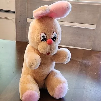 14  Vintage Plush Bunny Rabbit Zayre Corp Korea Easter Tan Brown Pink Toy • $26.99