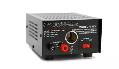 Universal Compact Bench Power Supply-5 Amp Linear Regulated Benchtop Converter • $32.47