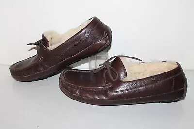 UGG Byron Moccasin Slippers 5191 Brown Leather Men's Size 10 • $32.88