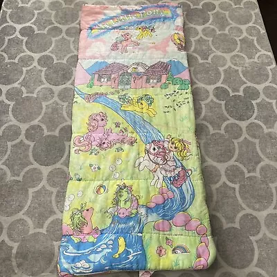 Vtg 1986 My Little Pony Sleeping Bag 80s MLP Hasbro Girl's Slumber Party RARE • $42.49