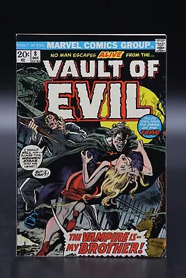 Vault Of Evil (1973) #8 Rich Buckler Vampire Cover Sid Greene Joe Sinnott VF- • $15