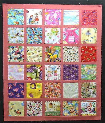 I-SPY Baby Quilt Top #442- Size 35  X 42 - I SPY ISPY LAP QUILT Toddler Quilt • $20