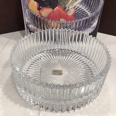 Mikasa Diamond Fire Hostess Bowl 8.25” X 3” NEW Open Box • $38