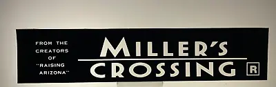 VTG Miller's Crossing Movie Mylar Marquee Light Box Sign 2.5  X 12  • $19.94