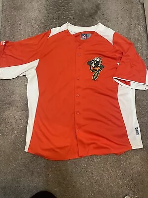 Majestic Cool Base Greensboro Grasshopper Minor League Baseball Jersey XL • $29.99