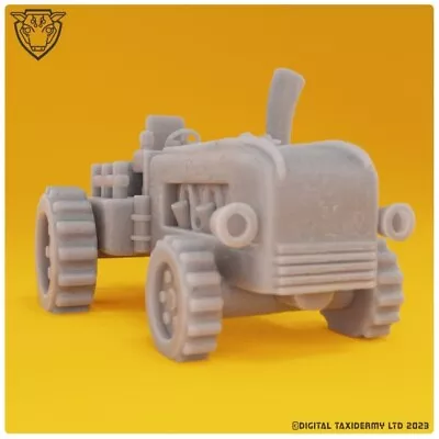 Fantasy Farmhouse Tractor Model - Fun Character Vehicle For Games Or Diorama • £11.49