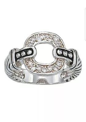 NEW Montana Silversmiths Crystal Link Ring Size 8 (RG11CZ) • $38