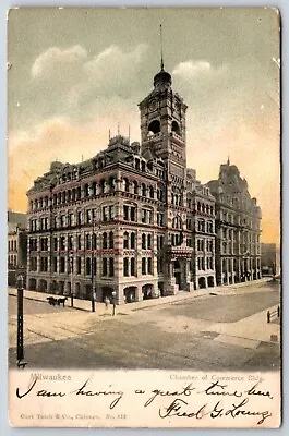 Postcard Chamber Of Commerce Building Milwaukee Wisconsin Posted 1905 • $8.50