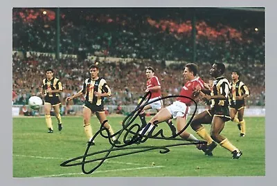 LEE MARTIN - MAN UTD-THE WINNING GOAL FA CUP FINAL 1990 - HAND SIGNED 6x4 PHOTO • £4.20