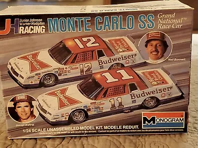 1/24 Scale Darrell Waltrip Budweiser Monte Carlo Model Kit Open But Complete • $28