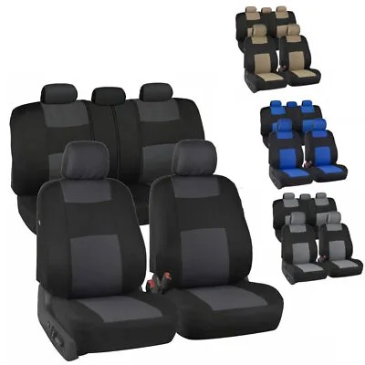 For Chevrolet Full Set Car Seat Cover 5-Seats Protector Front & Rear Cushion Pad • $26.89