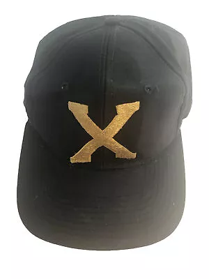 Malcolm X Vintage 90s Headmaster Snapback Hat Cap Black Gold X • $38