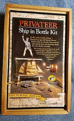 Privateer Ship In A Bottle Kit SM044 By Authentic Models  • $15