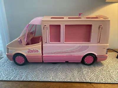 Vintage Mattel 1988 Barbie Magical Motor Home Camper Pink Van Truck Accessories • $65