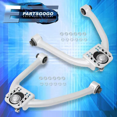 For 03-09 Nissan 350Z G35 Front Upper Adjustable Camber Kit Control Arms Silver • $103.99