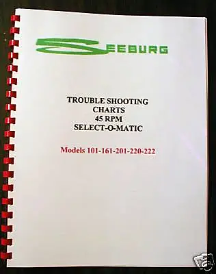 $24.35 • Buy Seeburg 101-161-201-220-222 Models Troubleshooting Manu