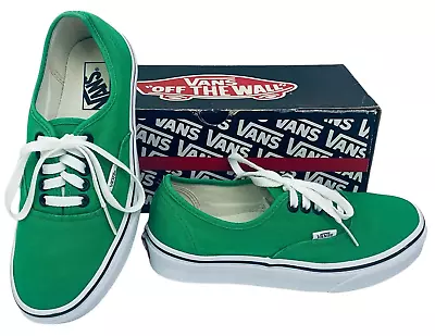 VANS Authentic Bright Green & Black Mens 6.5 ~ Womens 8 VN-0QER144 Off The Wall • $48.99