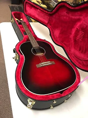 Epiphone J-45 Acoustis/Electric Guitar In Vermillion Burst-Minty W/ HSC • $895