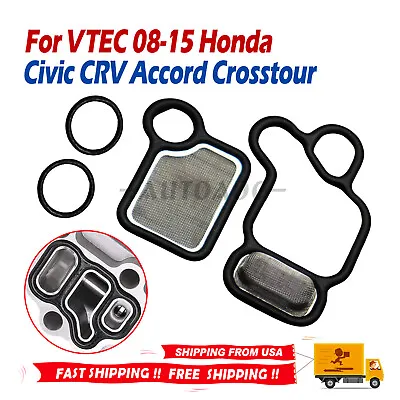 Solenoid Spool Valve Gasket Kit For VTEC 08-15 Honda Civic CRV Accord Crosstour • $7.96