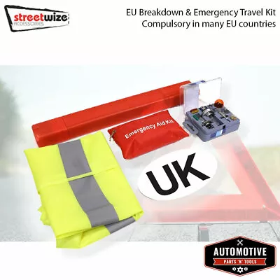 Travel Abroad EU Euro Europe Motoring Driving Kit France Germany Italy Spain UK • £18.99