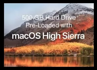 Apple MacBook MacBook Pro Mac Mini 500GB HDD Hard Drive W/ High Sierra Loaded • $39.99