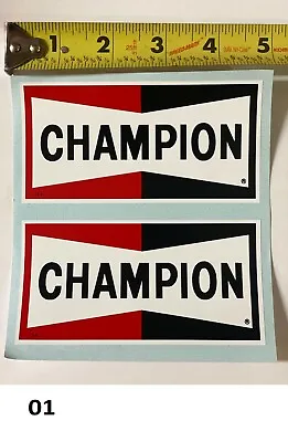 $12.87 • Buy 2! Champion Stickers Vintage RM YZ KX CR 125 250 360 400 500 MX AHRMA Motocross