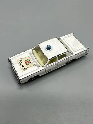 Matchbox Lesney Superfast Mercury No 55 Or 73 White Police Car Blue Light Read • $24.99