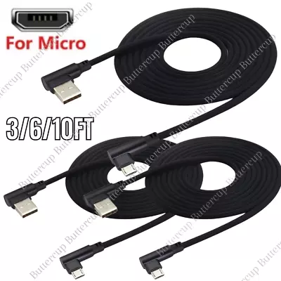 Right Angle Micro USB Cable 90 Degree Fast Charging Cord For Samsung Galaxy LG • $6.66