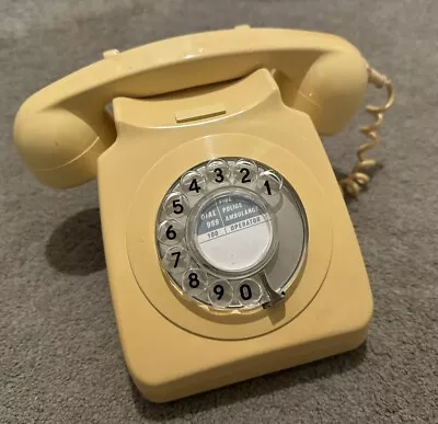 Vintage GPO 746 Telephone -  Retro British  Phone - Ivory • £9.99