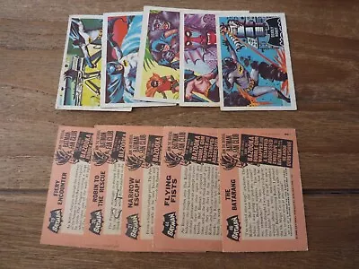 A&BC Batman Black Bat Fan Panel Cards - Pink Back - 1966 VGC! - Pick Your Cards • £2.29
