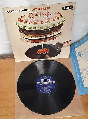 Let It Bleed Rolling Stones 1969 Stereo Lp Unboxed Decca Earliest Label Variant! • £79