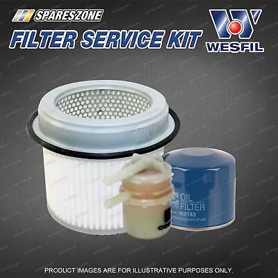 $54.95 • Buy Wesfil Oil Air Fuel Filter Service Kit For Mitsubishi Express Van SF SG SH 2.0L