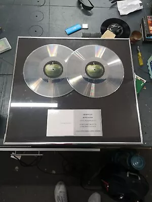 £160 • Buy THE BEATLES White Album 2 Disc Platinum Display Framed Genuine