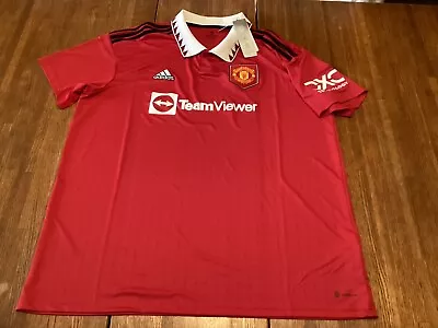 NWTs Adidas Manchester United FC 2022/23 Home Jersey Men's Size 2XL [H13881] $90 • $44