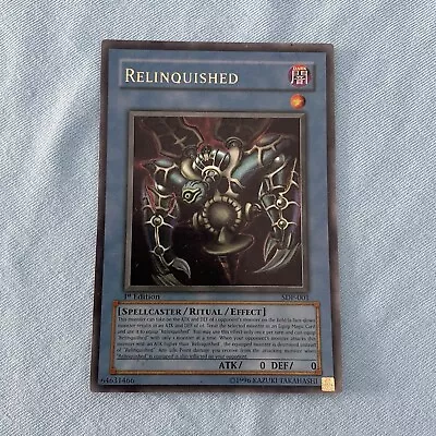 YuGiOh - Relinquished SDP-001 1st Edition Ultra Rare - Pegasus Starter Deck • £7.50