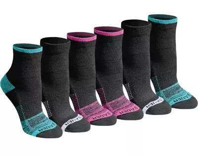 Eddie Bauer Women's Dura Dri Moisture Control Quarter Socks Black 6 Pairs • $8