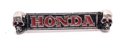 $14.99 • Buy Vintage Rare Honda Red & Black Skull Motorcycle Biker Enamel Lapel Pin Badge