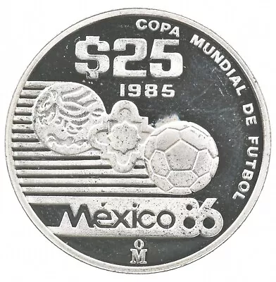 SILVER - WORLD Coin - 1985 Mexico 25 Pesos - World Silver Coin *504 • $21