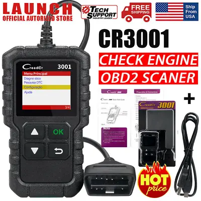 CR3001 Car Diagnostic Tool OBD2 Scanner Code Reader Check Engine Light For VW • $61.99